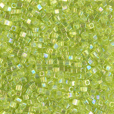 Miyuki Square Beads 1,8 mm - SQB0258 Transparent Chartreuse AB