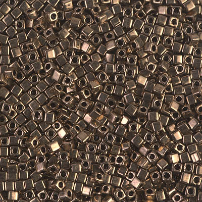 Miyuki Cube 1.8 mm - SQB0457 Bronze foncé métallique Opaque