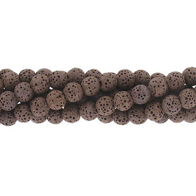 Semi-precious beads - Lava stone · various colors