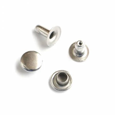 10pcs - Speedy Rivet 2 Heads - Pole:9mm/Head:11mm - Silver #736