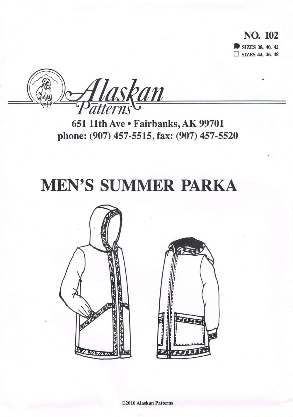 Men’s Summer Parka Patterns