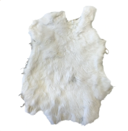 Fourrure lapin blanc Natural - vente finale