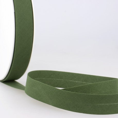 Toutextile Pre-folded Bias Tape - Olive green