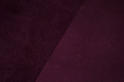 Wine Pig skin Velvet Leather · 1 - 1½ oz - ( 0,4 - 0,5mm )