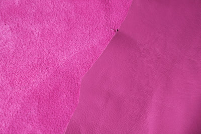 Cuir d'agneau fuchsia · 1½ - 2 oz - ( 0,5 - 0,6 mm )