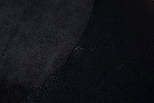 Black Lambskin Leather · 1½ - 2 oz - ( 0,5 - 0,6 mm )