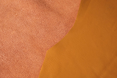 Cuir d'agneau cuivre · 1½ - 2 oz - ( 0,5 - 0,6 mm )