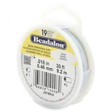 Câble métallique d'enfilage de perles - .018 (0,46mm) · BEADALON