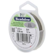 Câble métallique d'enfilage de perles - .015 (0,38mm) · BEADALON