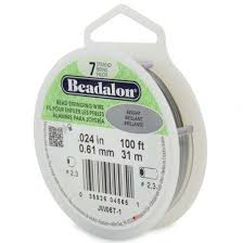 Câble métallique d'enfilage de perles - .024 (0,61mm) · BEADALON