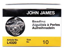 [N°10] JOHN JAMES - Long beading needle (55mm X 0.46mm)