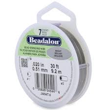 Câble métallique d'enfilage de perles - .020 (0,51mm) · BEADALON