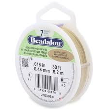 Câble métallique d'enfilage de perles - .018 (0,46mm) · BEADALON