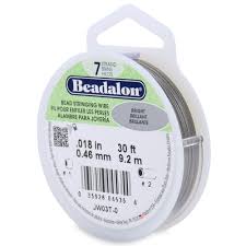 Câble métallique d'enfilage de perles - .018 (0,46mm) · BEADALON