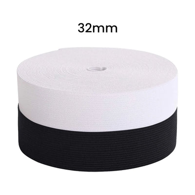 32mm – Braided Polyester/Rubber Elastic