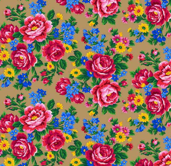 Foulard Kokum 677 - Noisette Tissu 100% coton designer