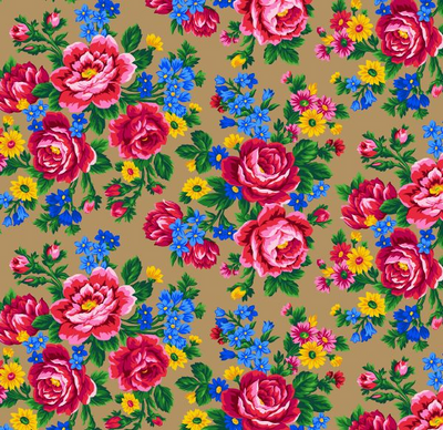 Foulard Kokum 677 - Noisette Tissu 100% coton designer
