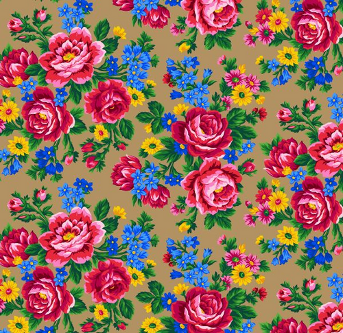 Foulard Kokum 677 - Noisette Tissu 100% coton designer