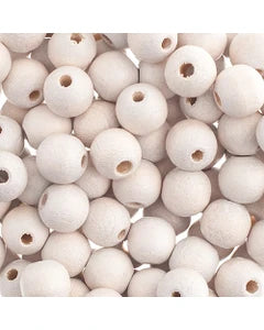 8mm - Wooden Round Beads / Ø=3 mm 