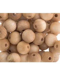 8mm - Wooden Round Beads / Ø=3 mm 