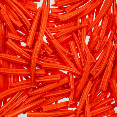 30 g - Dentallium ridged shells 0.5 in to 1 in - Oil Painted