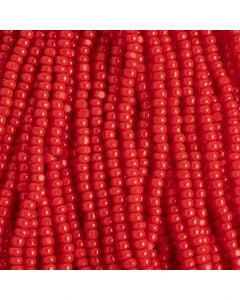 Preciosa Seedbead Charlotte 11/0 - SB7031SH Opaque Medium Red