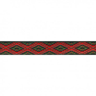 15mm - Ruban jacquard incas - à la verge