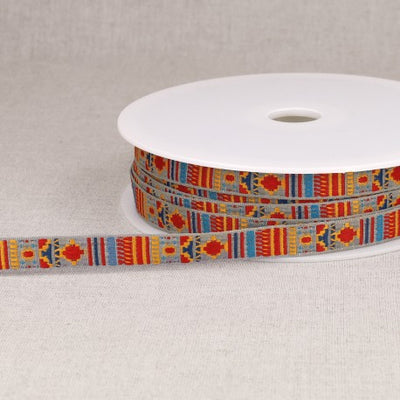 12mm - Inca Jacquard Ribbon - Sold by yard