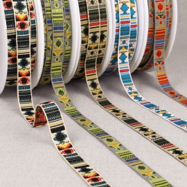 12mm - Inca Jacquard Ribbon - Sold by yard