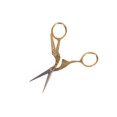 Stork Sewing Scissors - Gold - 11.4cm - 4 1/2''