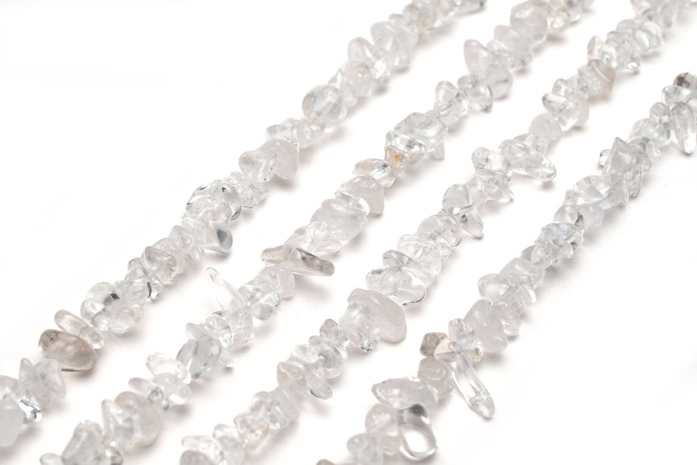 Chips - Semi Precious on strand - Clear Quartz