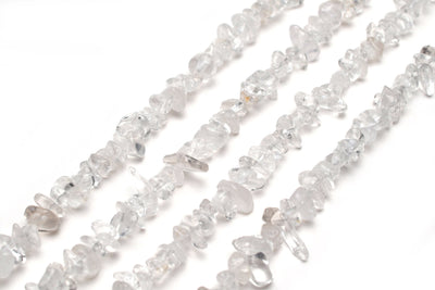 Chips - Semi Precious on strand - Clear Quartz