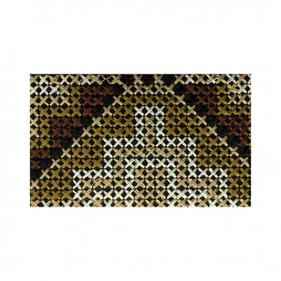 Inca Jacquard Woven Trim - Khaki/Brun