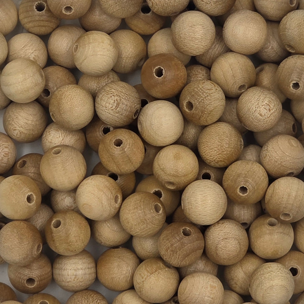 Wooden beads 12 mm ( hole 3 mm ) (~ 50un)