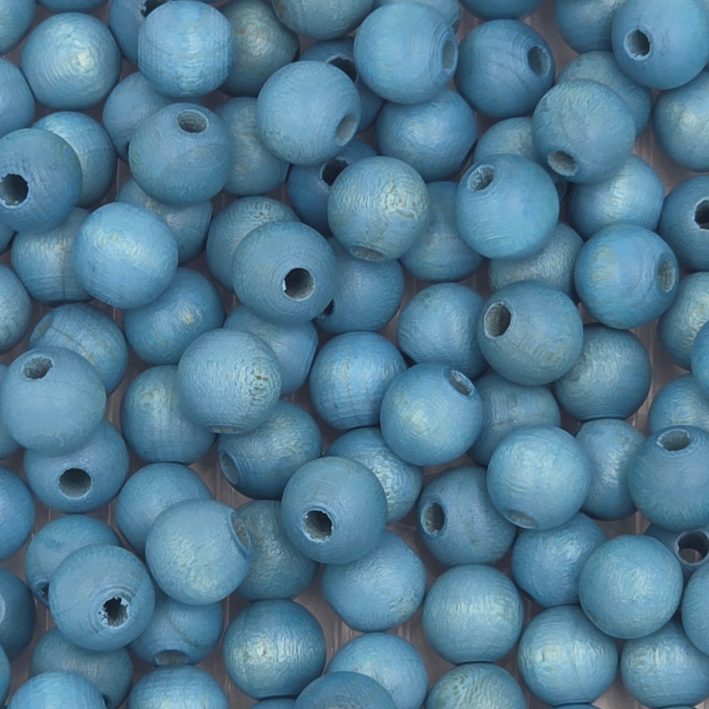 10 mm -  Perles de bois · Quantités et couleurs variées