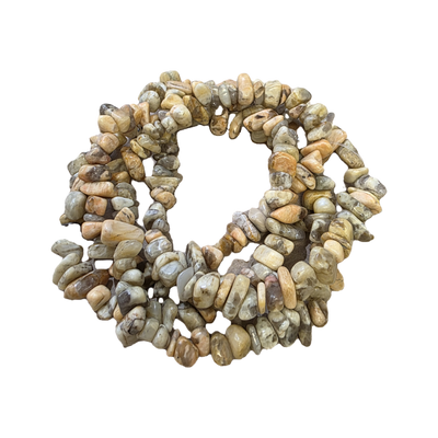 Chips - Semi Precious on strand - Crazy Lace Agate