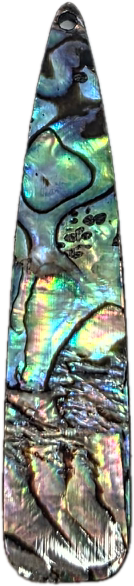 Cabochon en résine et abalone