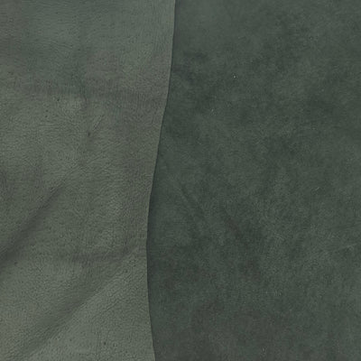 Cuir velours de porc vert foncé · 1 - 1½ oz - ( 0,4 - 0,5mm )