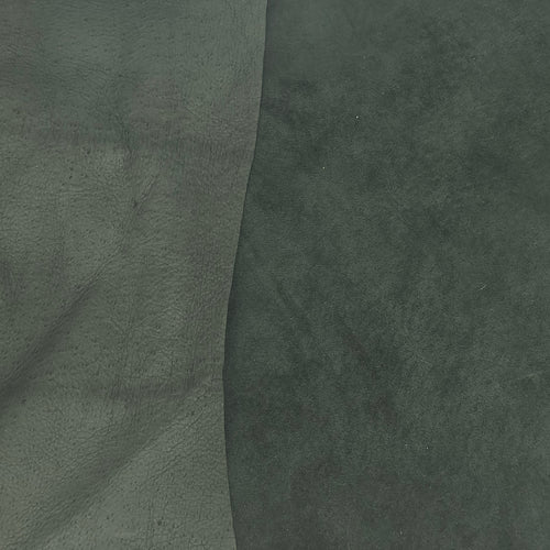Dark Green Pig skin Velvet Leather · 1 - 1½ oz - ( 0,4 - 0,5mm )