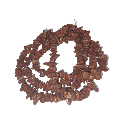 Chips - Semi Precious on strand - Goldstone