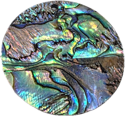 Cabochon en résine et abalone