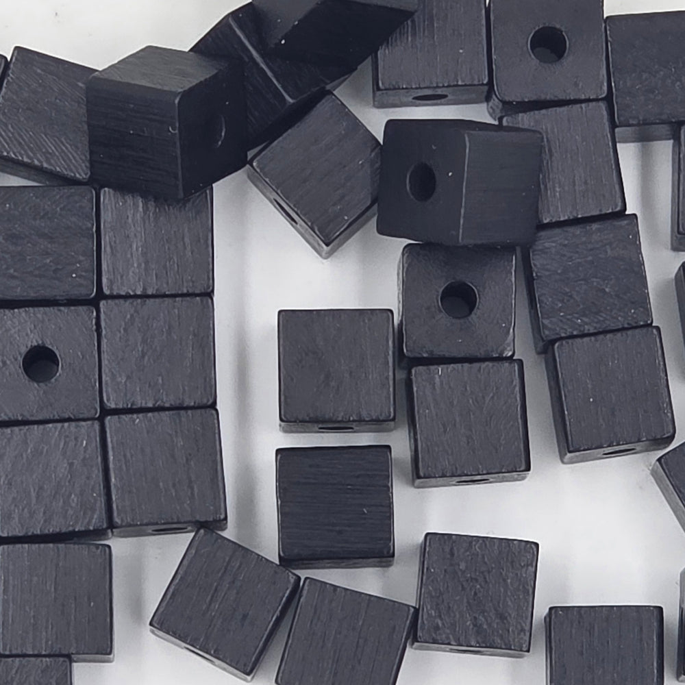 10 mm - Wooden cubes beads