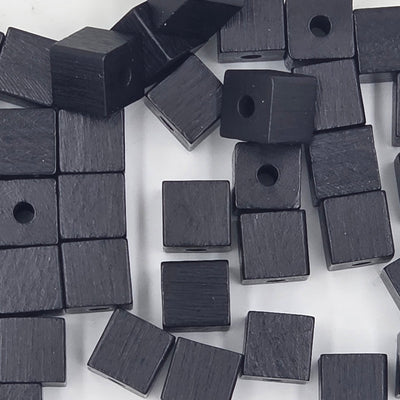 10 mm - Wooden cubes beads