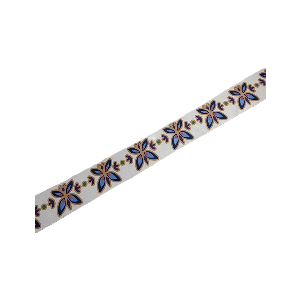 38mm - Ruban satin simple face papillons 100% polyester
