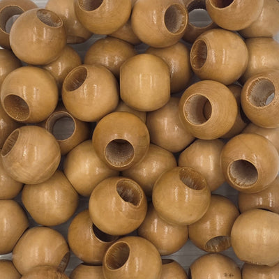 Wooden beads / Large hole / 25 mm