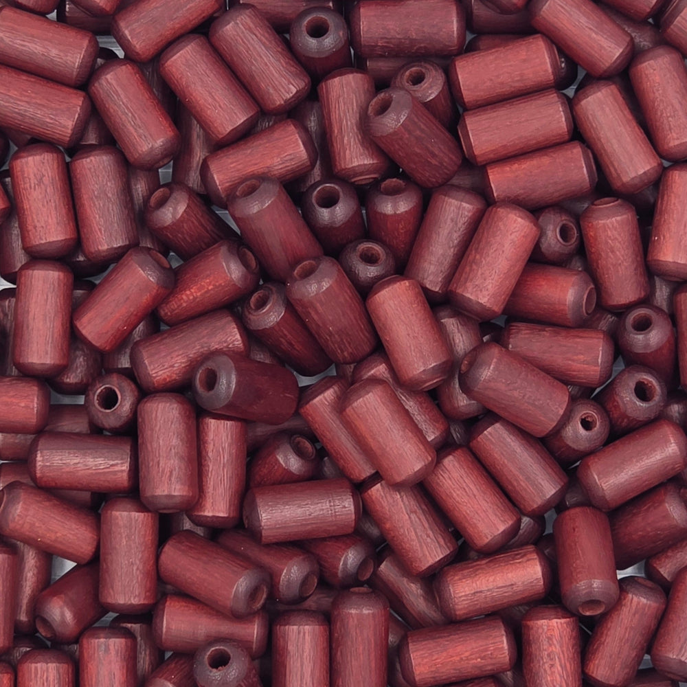 8x16 mm - Wooden round cylinder beads