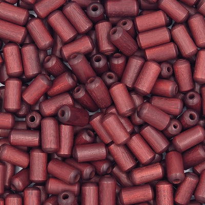 8x16 mm - Wooden round cylinder beads