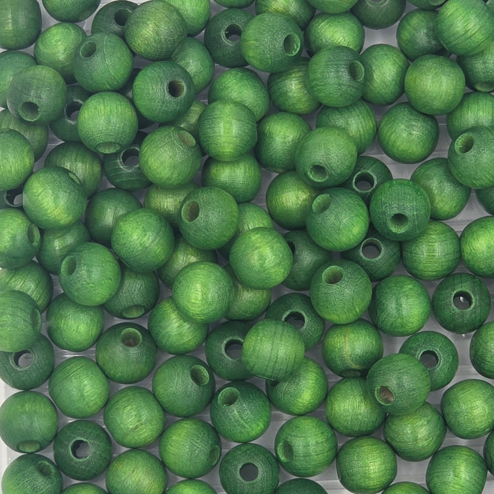 10 mm -  Perles de bois · Quantités et couleurs variées
