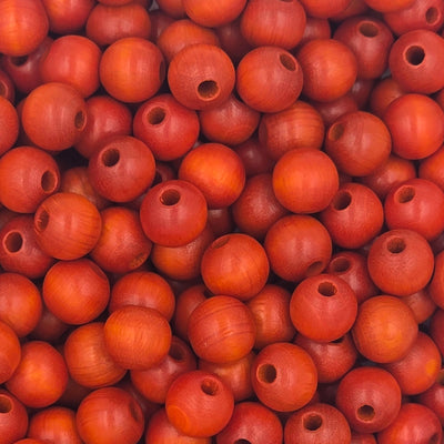 10 mm -  Perles de bois · Quantités et couleurs variées