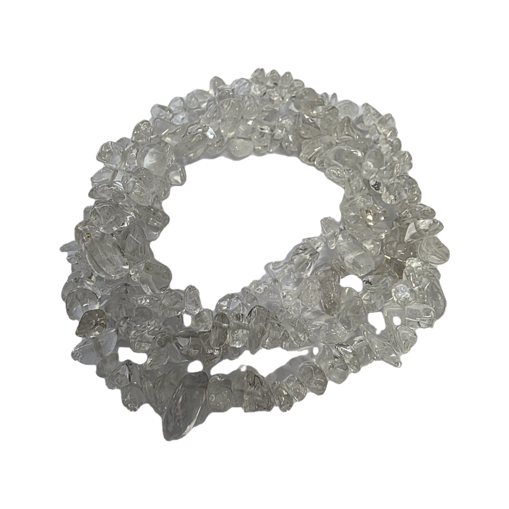 Chips - Semi Precious on strand - Clear Quartz